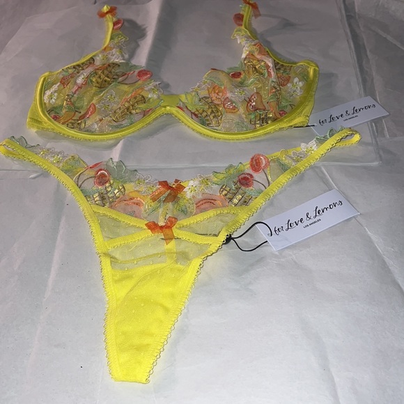 2pcs Set For Love and Lemons Mirabelle Lingerie Set - Picture 8 of 16